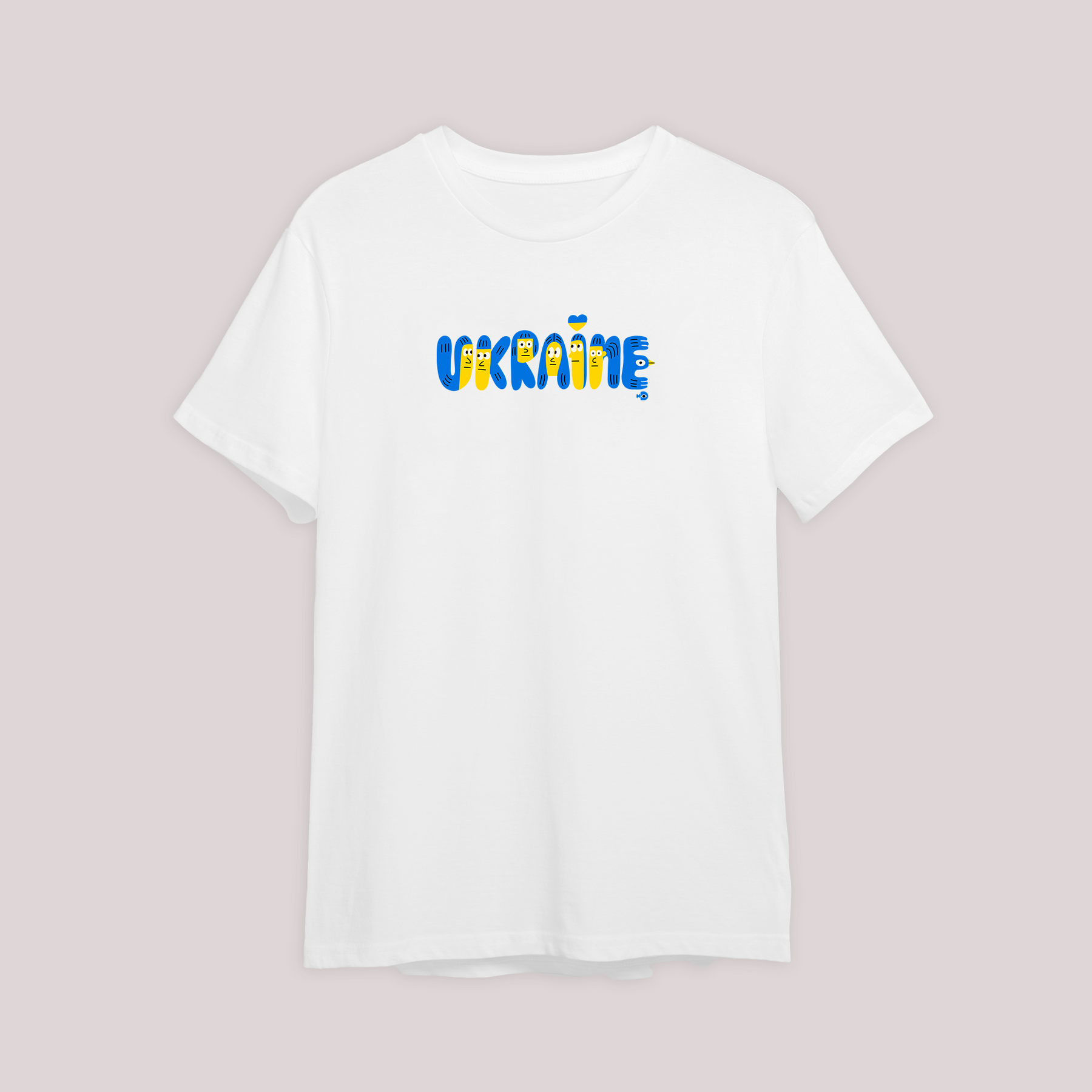 T-Shirt Ukrainians, L, White, Unisex